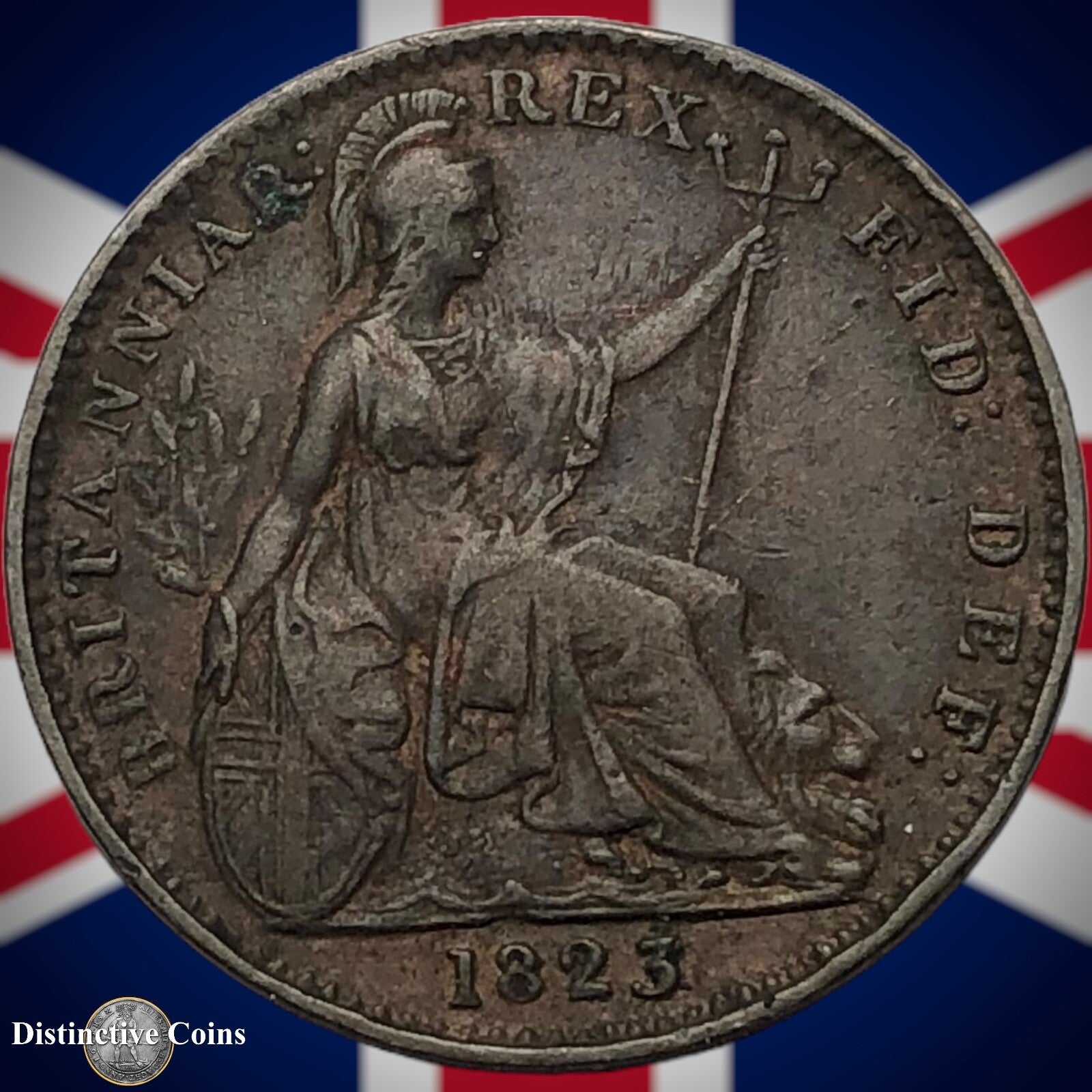 Great Britain 1823 Farthing 1/4d GB3273