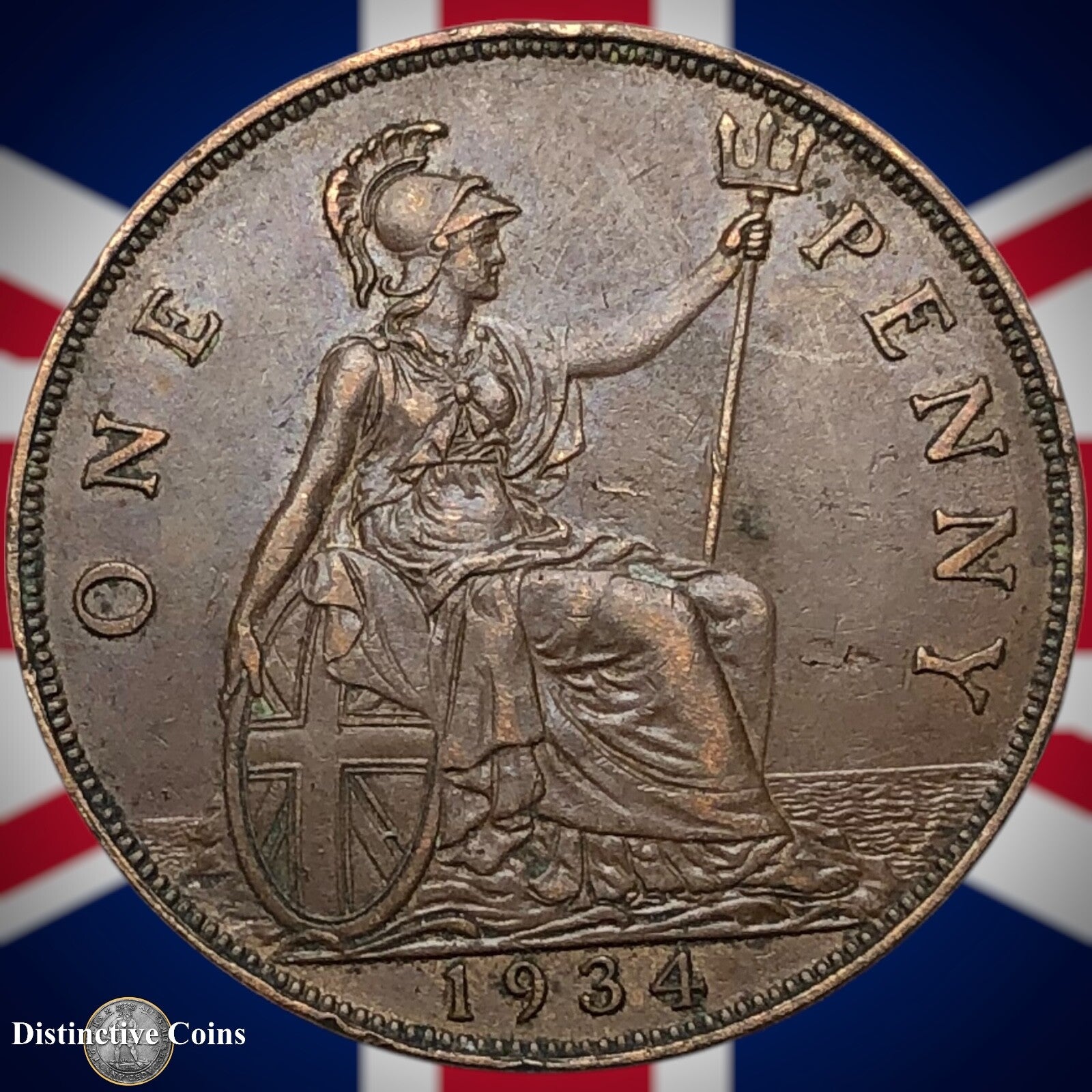 Great Britain 1934 Penny 1d GB7152