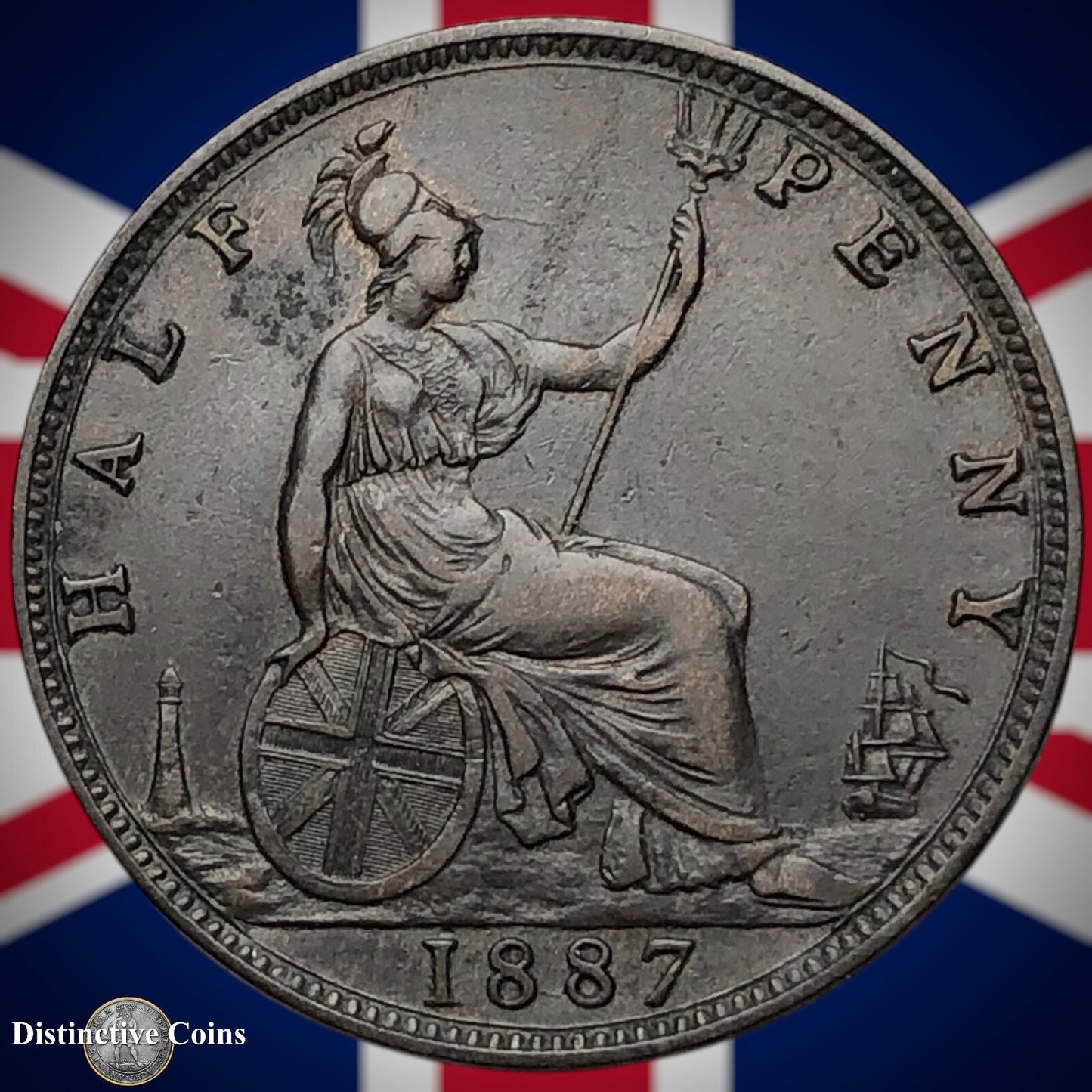 Great Britain 1887 Half Penny 1/2d GB5603