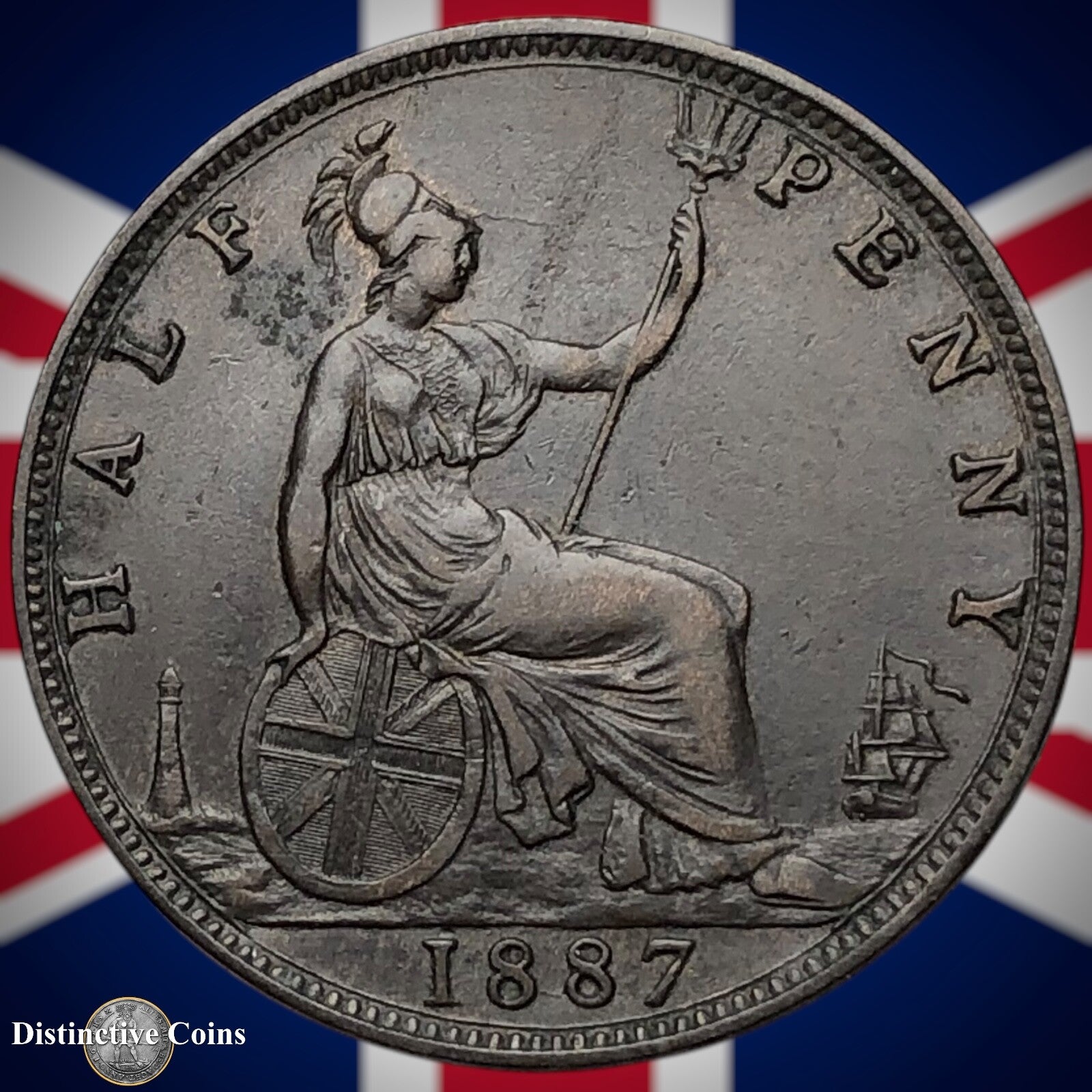 Great Britain 1887 Half Penny 1/2d GB5603