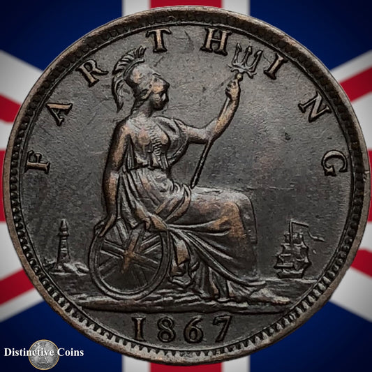 Great Britain 1867 Farthing 1/4d GB3594