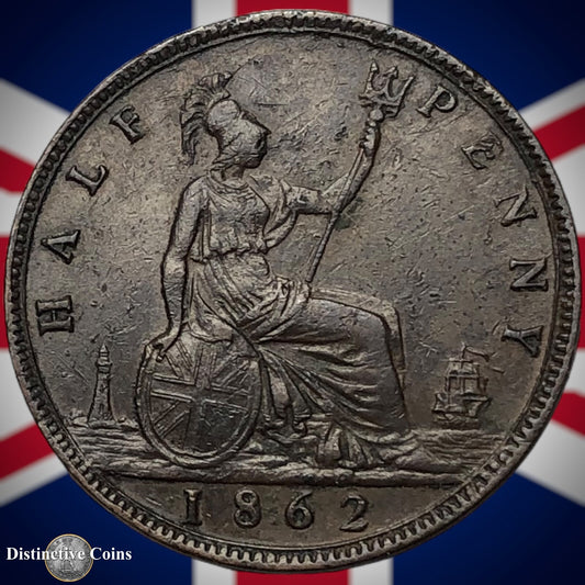 Great Britain 1862 Half Penny 1/2d GB5435