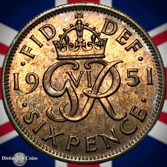 Great Britain 1951 Six Pence GB1776