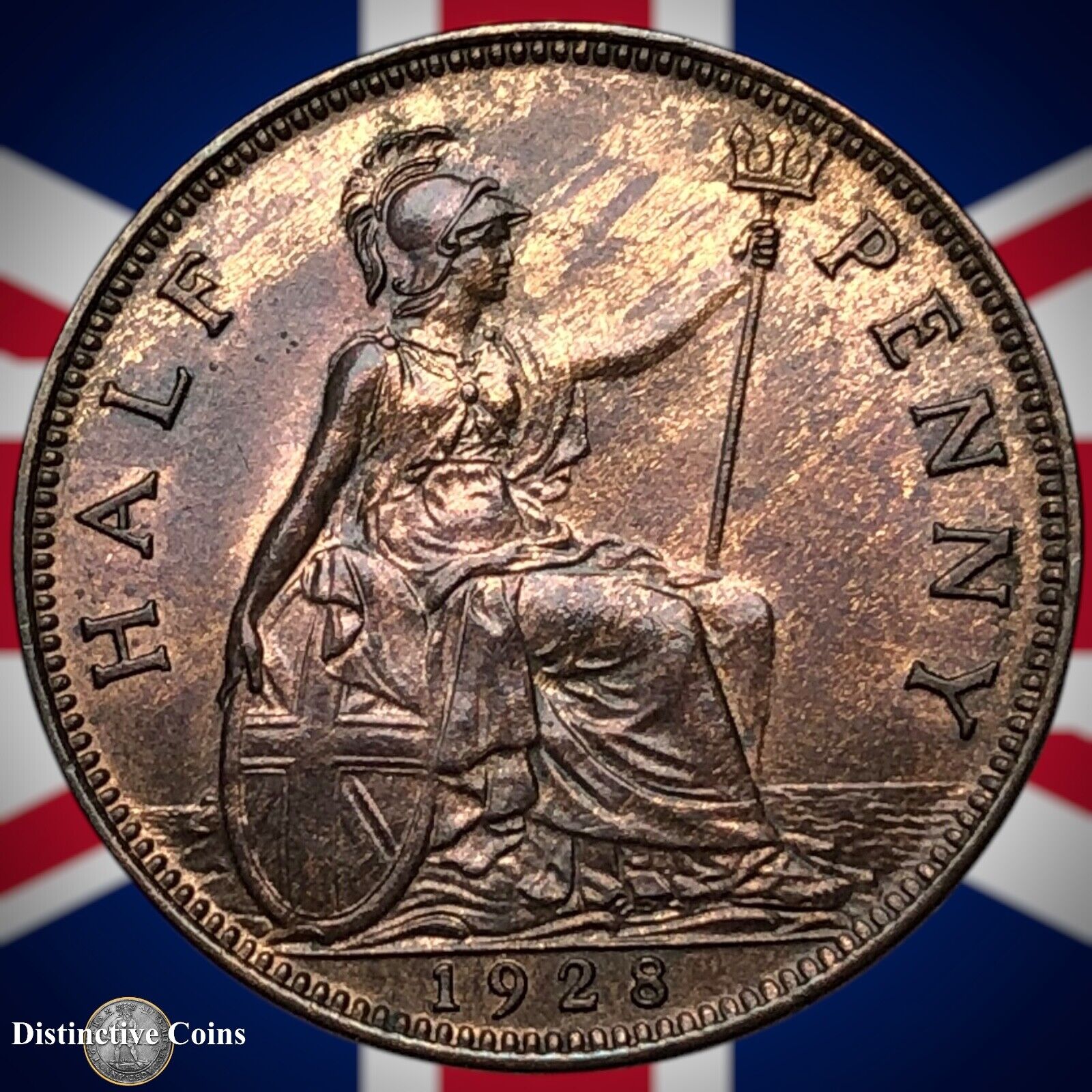 Great Britain 1928 Half Penny 1/2d GB5944