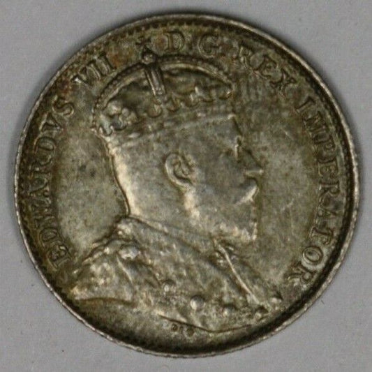 Canada 1905 5 Cents TND UNC Narrow Date   A2679