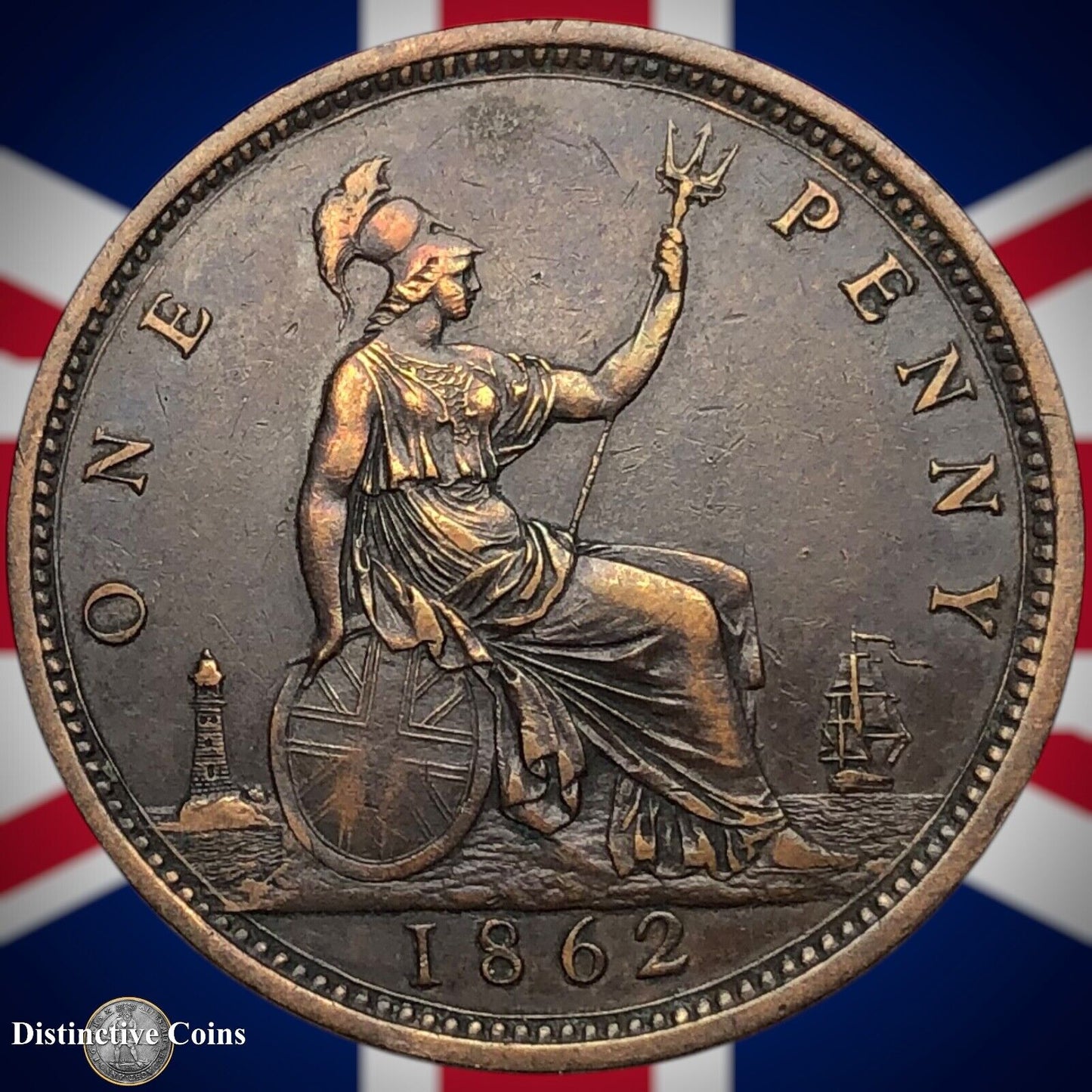 Great Britain 1862 Penny 1d GB6208