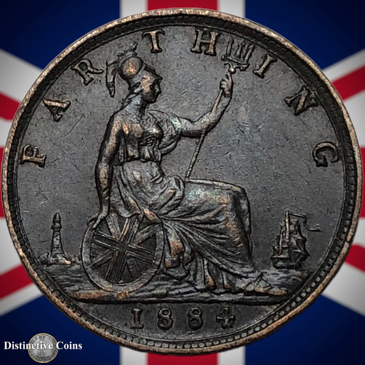 Great Britain 1884 Farthing 1/4d GB4078