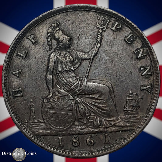 Great Britain 1861 Half Penny 1/2d GB5399