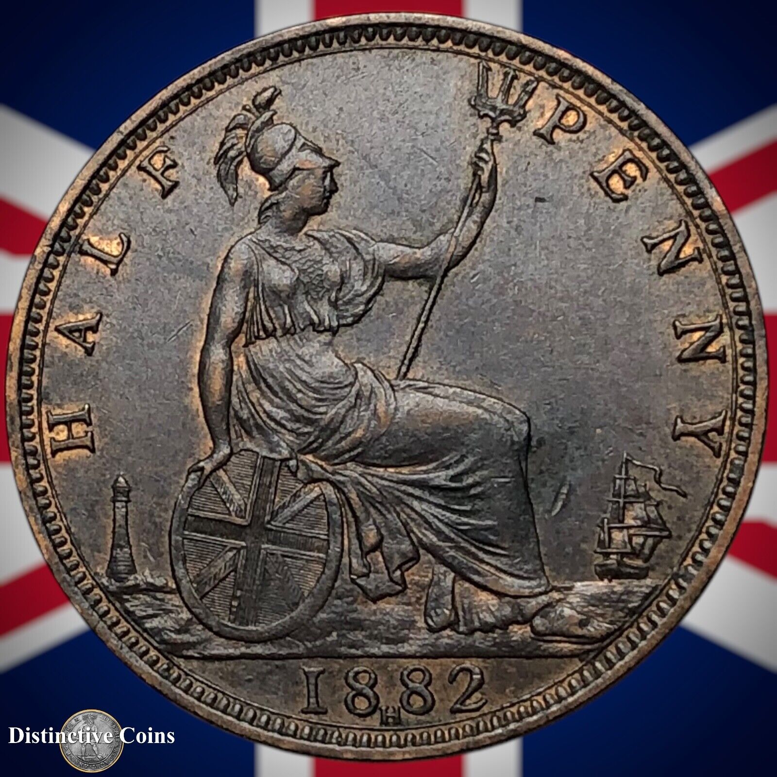 Great Britain 1882 H Half Penny 1/2d GB5561