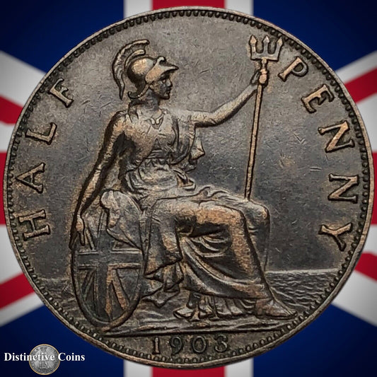 Great Britain 1903 Half Penny 1/2d GB5790