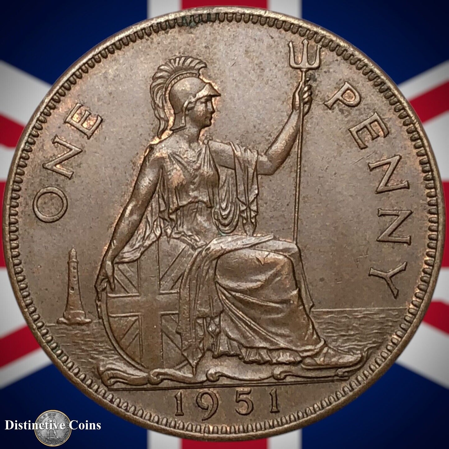 Great Britain 1951 Penny 1d GB7325