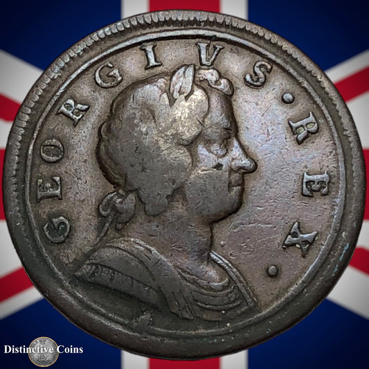 Great Britain 1722 Half Penny 1/2d GB5026