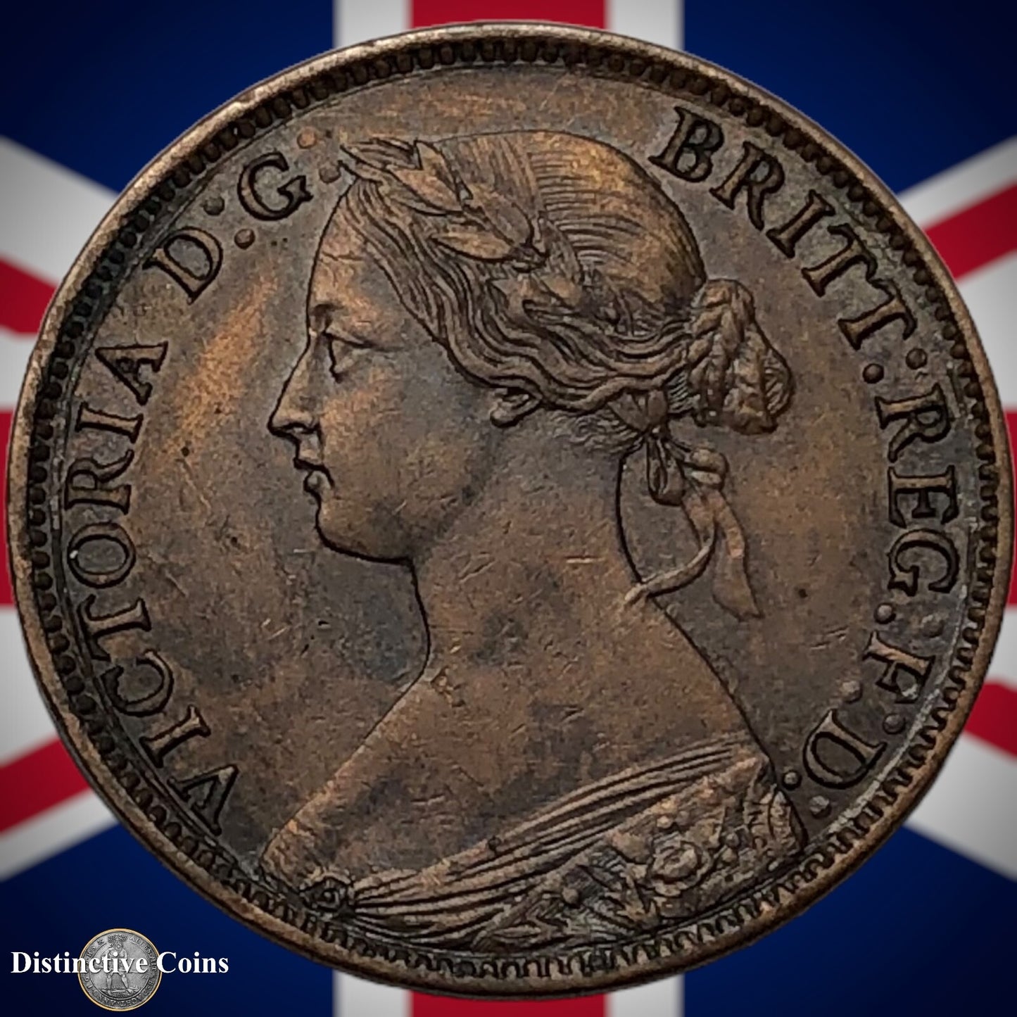 Great Britain 1875 Farthing 1/4d GB3734