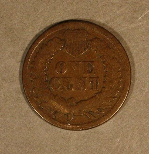 1866 US Indian Head Cent Heavy Circulated