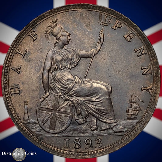 Great Britain 1893 Half Penny 1/2d GB5715