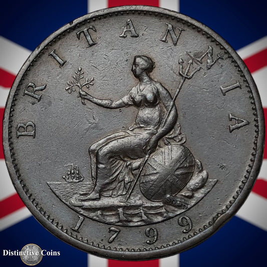 Great Britain 1799 Half Penny 1/2d GB5131