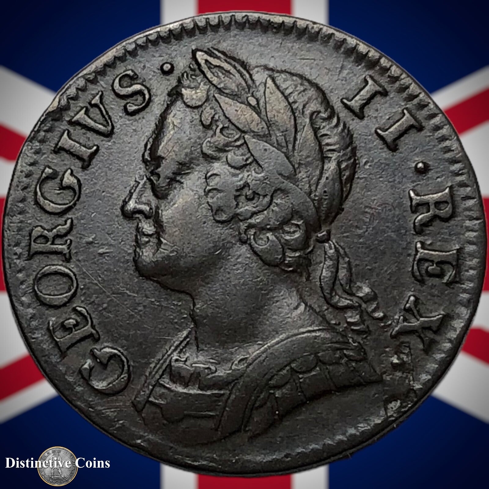 Great Britain 1754 Farthing 1/4d GB3182