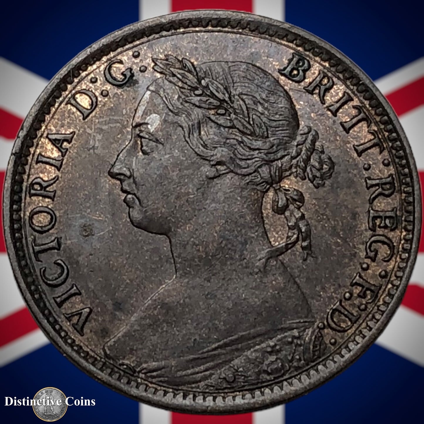 Great Britain 1893 Farthing 1/4d GB4358