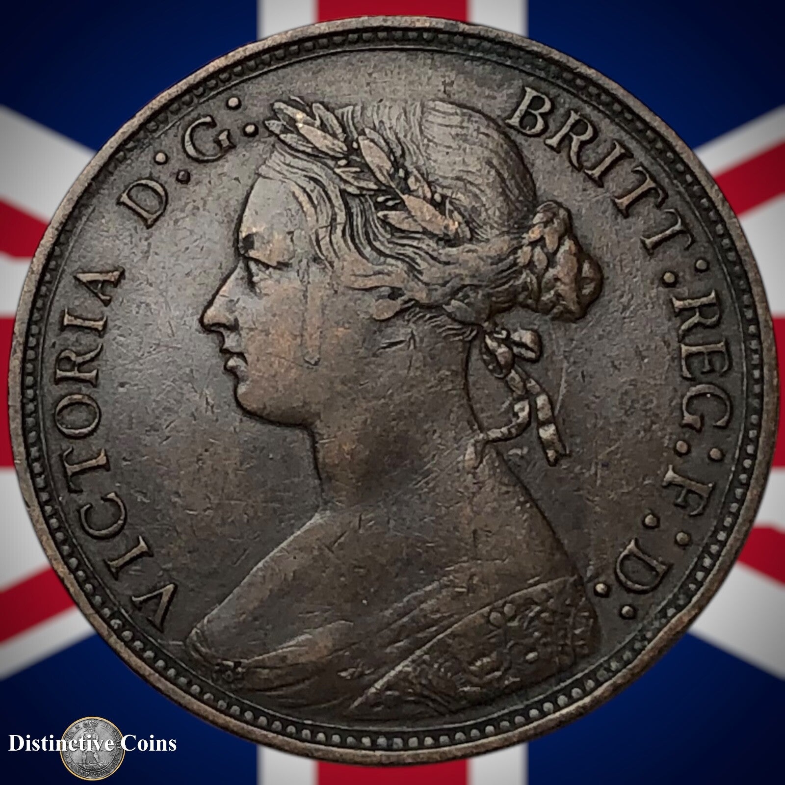 Great Britain 1877 Half Penny 1/2d GB5534