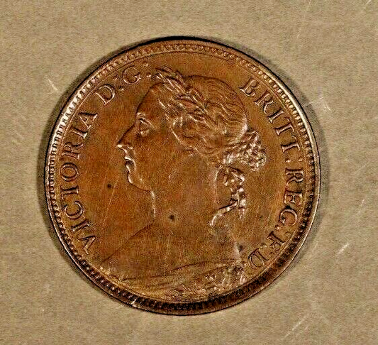 1885 Great Britain 1 Farthing Nice Details