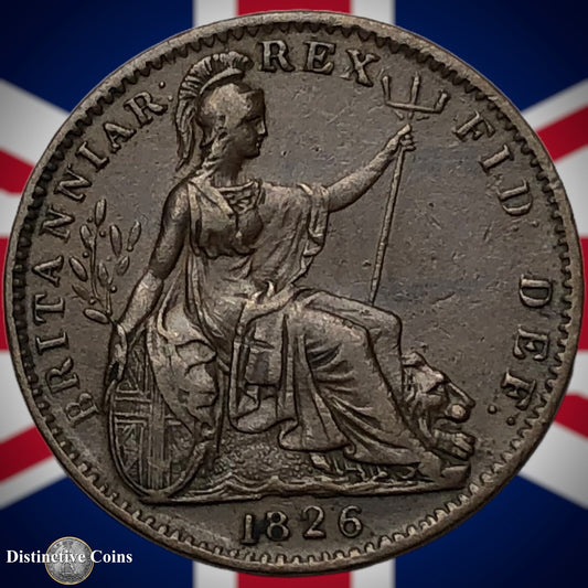 Great Britain 1826 Farthing 1/4d GB3324