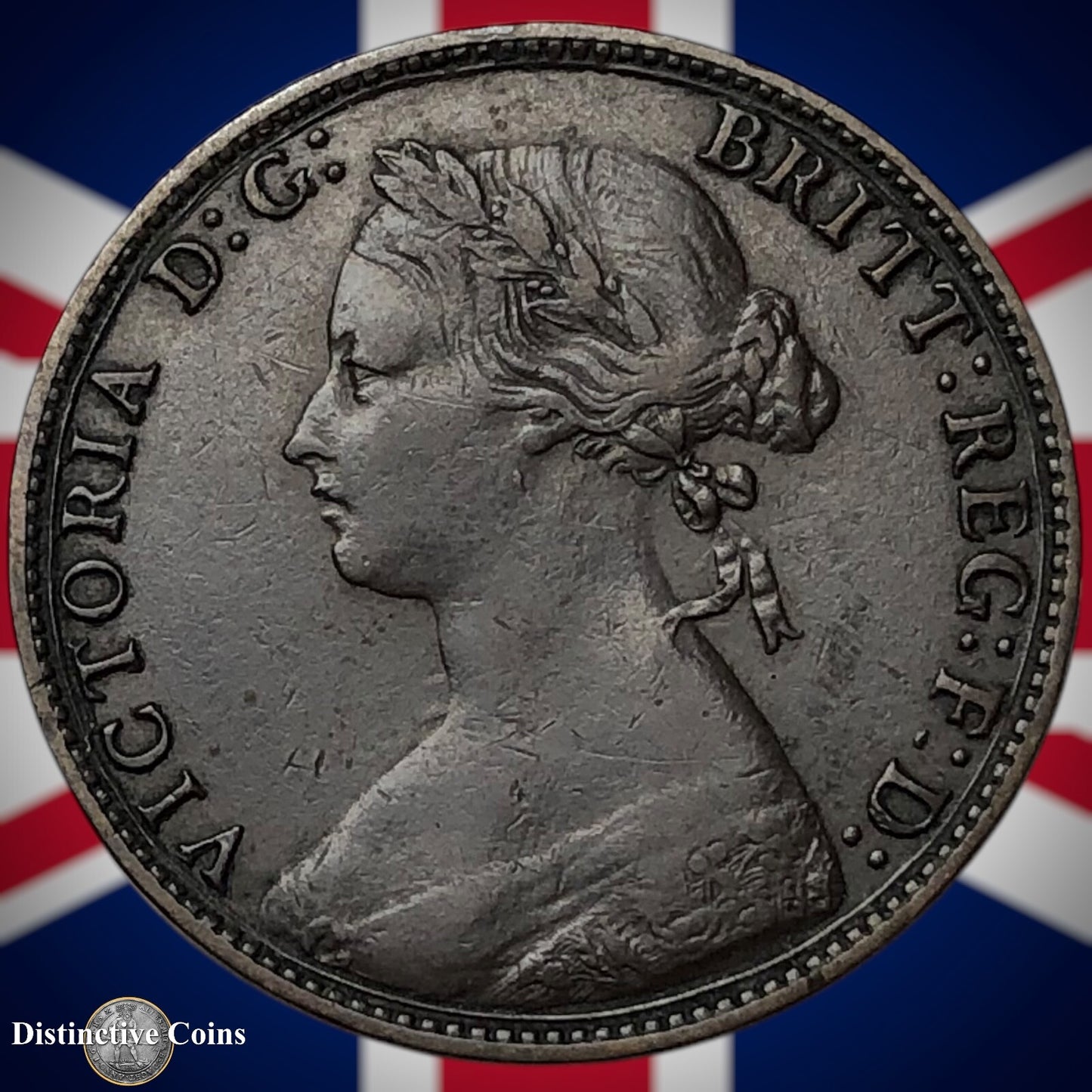 Great Britain 1874 H Half Penny 1/2d GB5511