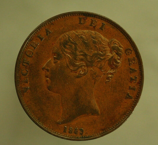 Great Britain 1853 (Double Date) 1 Penny  A327