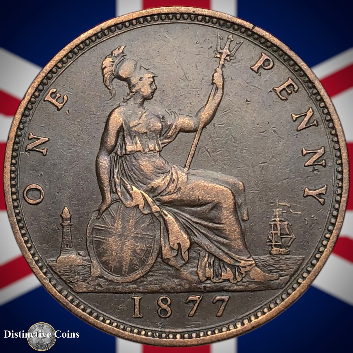 Great Britain 1877 Penny 1d GB6395
