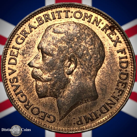 Great Britain 1921 Farthing 1/4d GB4744