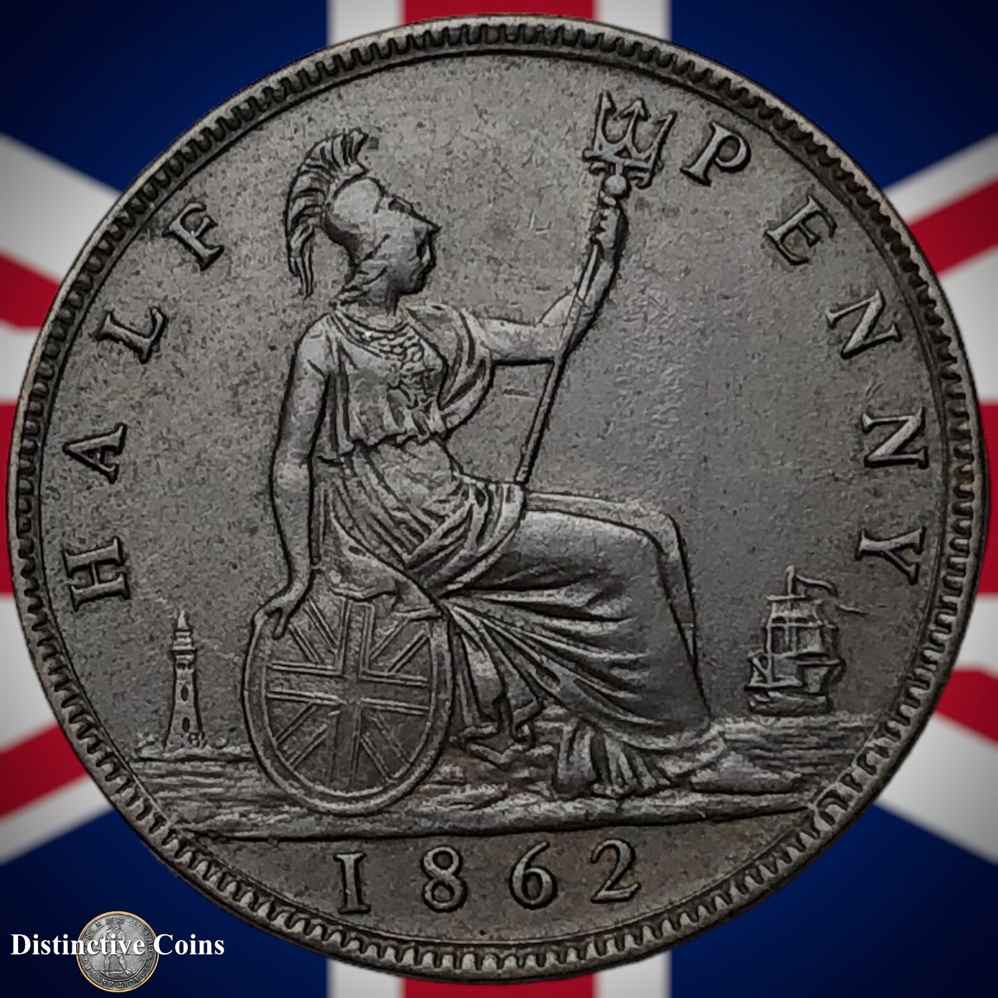 Great Britain 1862 Half Penny 1/2d GB5441