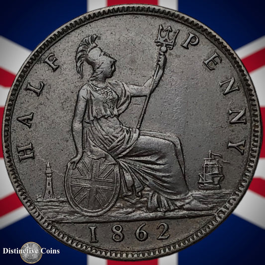 Great Britain 1862 Half Penny 1/2d GB5441