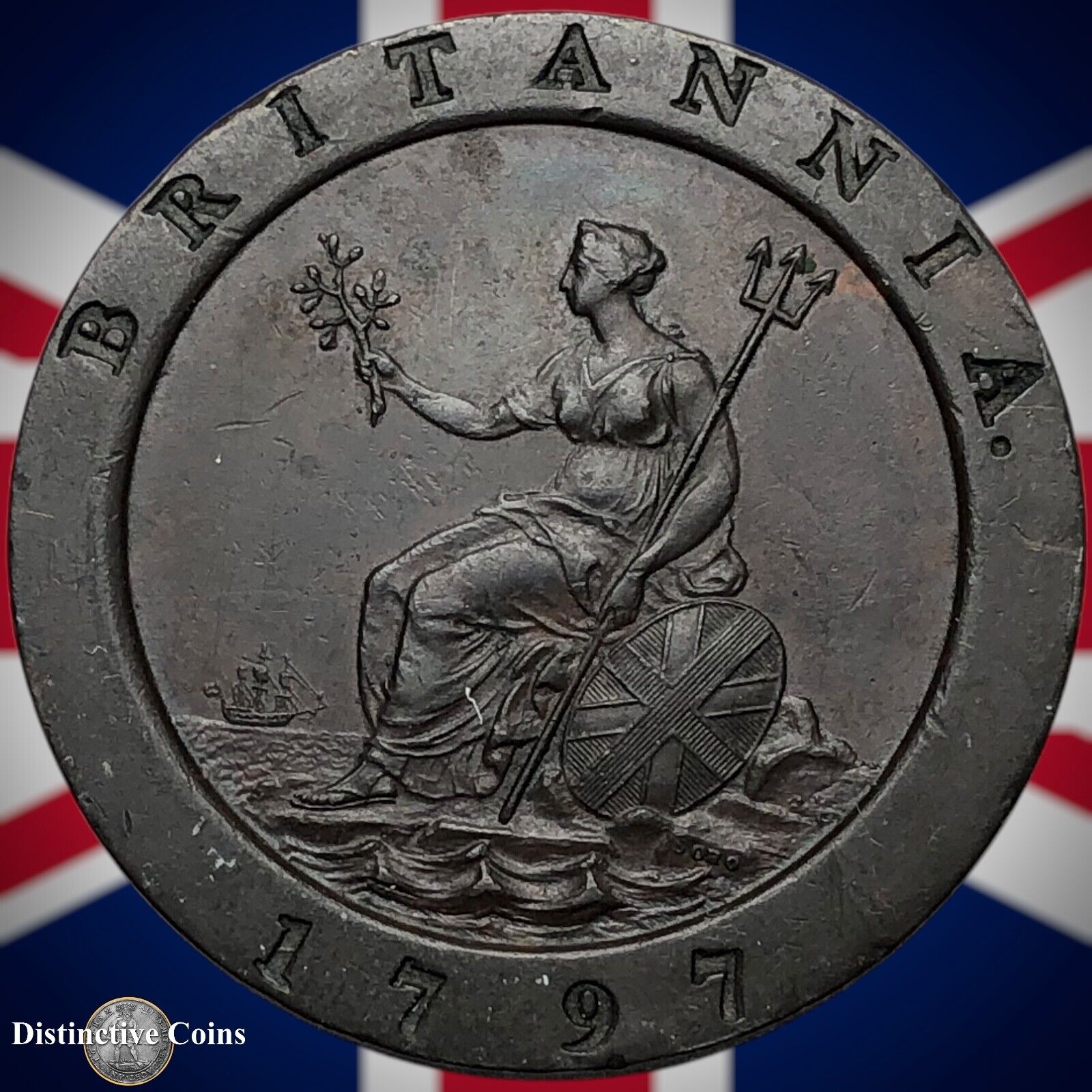 Great Britain 1797 Two Pence 2d GB7361