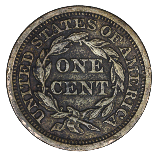 US 1849 Large Cent Stained Porous Pitting  A3391