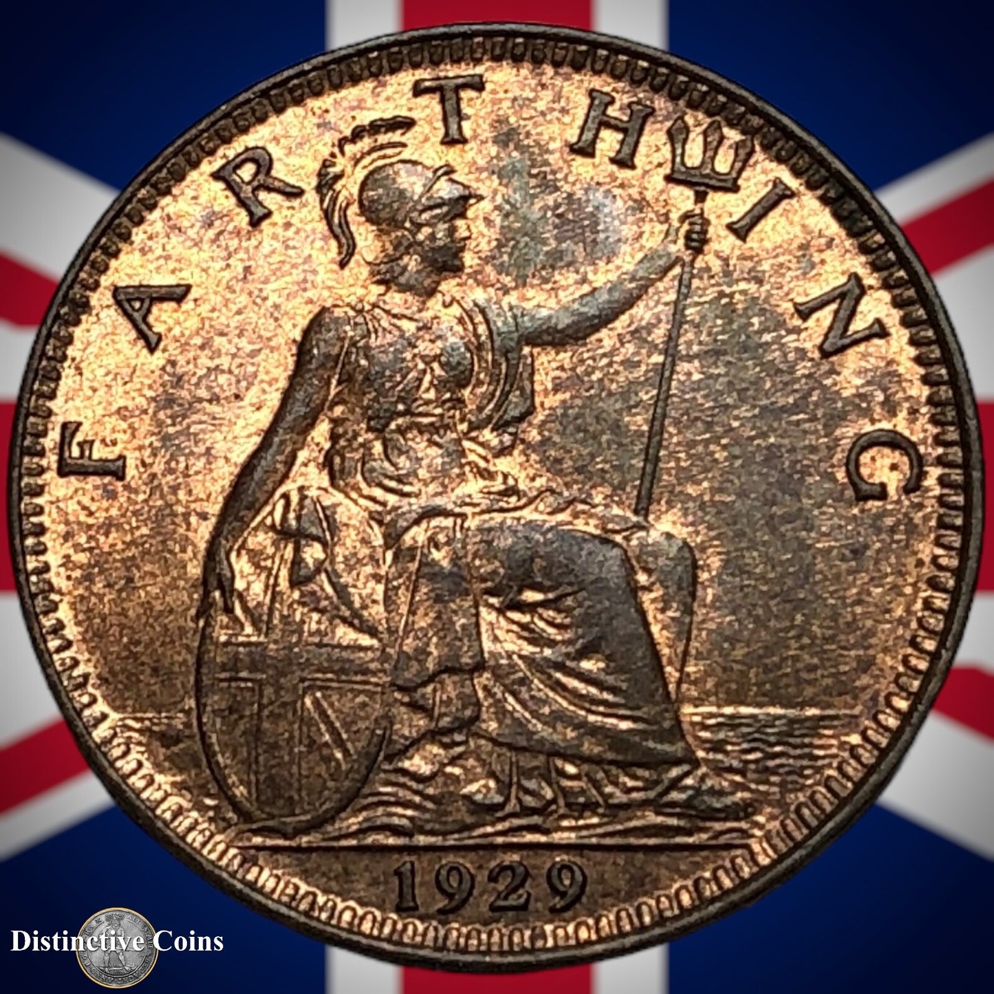 Great Britain 1929 Farthing 1/4d GB4873