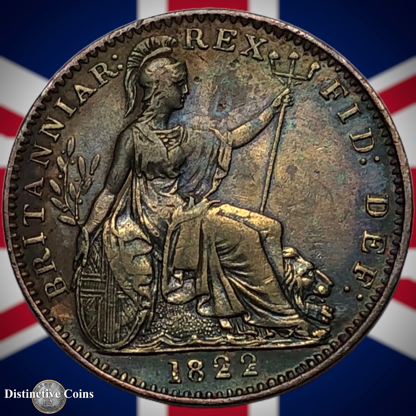 Great Britain 1822 Farthing 1/4d GB3258