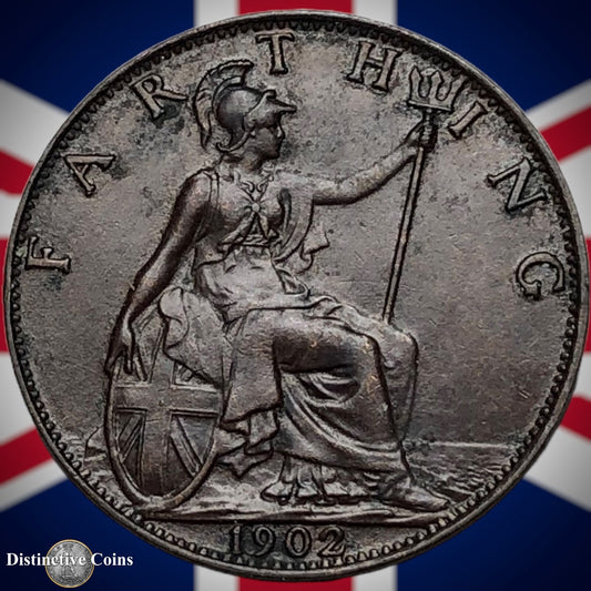 Great Britain 1902 Farthing 1/4d GB4516
