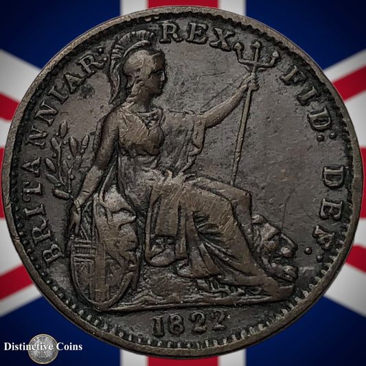 Great Britain 1822 Farthing 1/4d GB3246