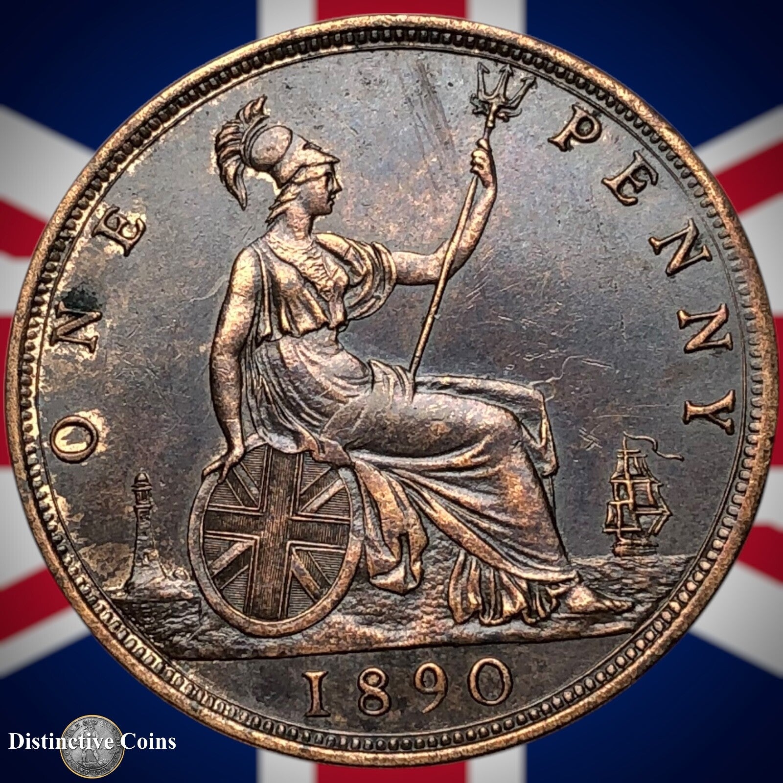 Great Britain 1890 Penny 1d GB6520