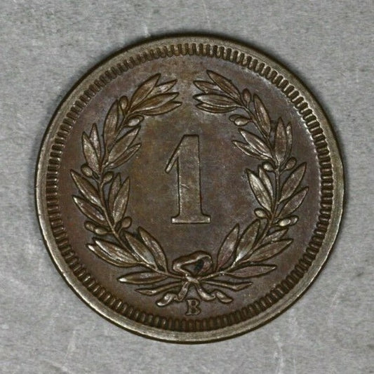 Switzerland 1872 Rappen Brn Unc  A3039