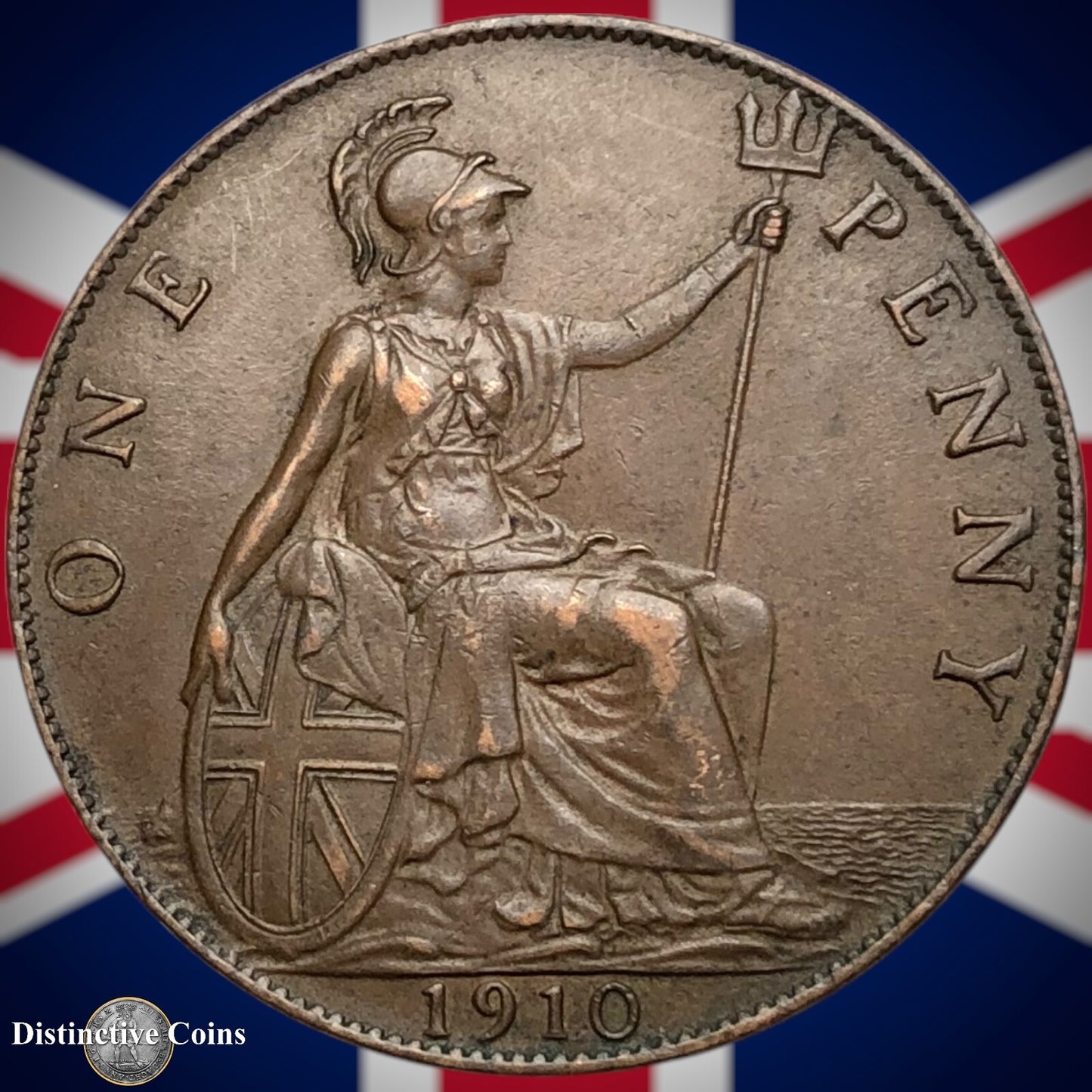 Great Britain 1910 Penny 1d GB6725