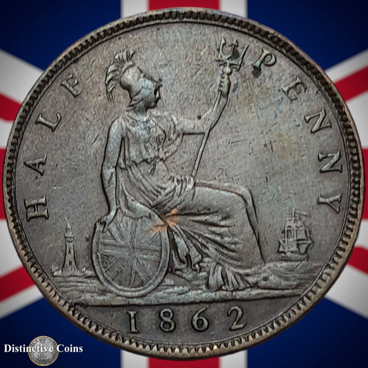 Great Britain 1862 Half Penny 1/2d GB5429