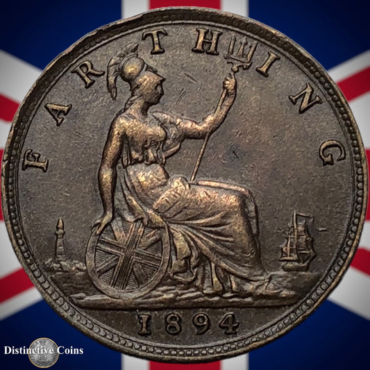 Great Britain 1894 Farthing 1/4d GB4374