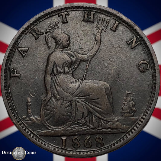 Great Britain 1868 Farthing 1/4d GB3621