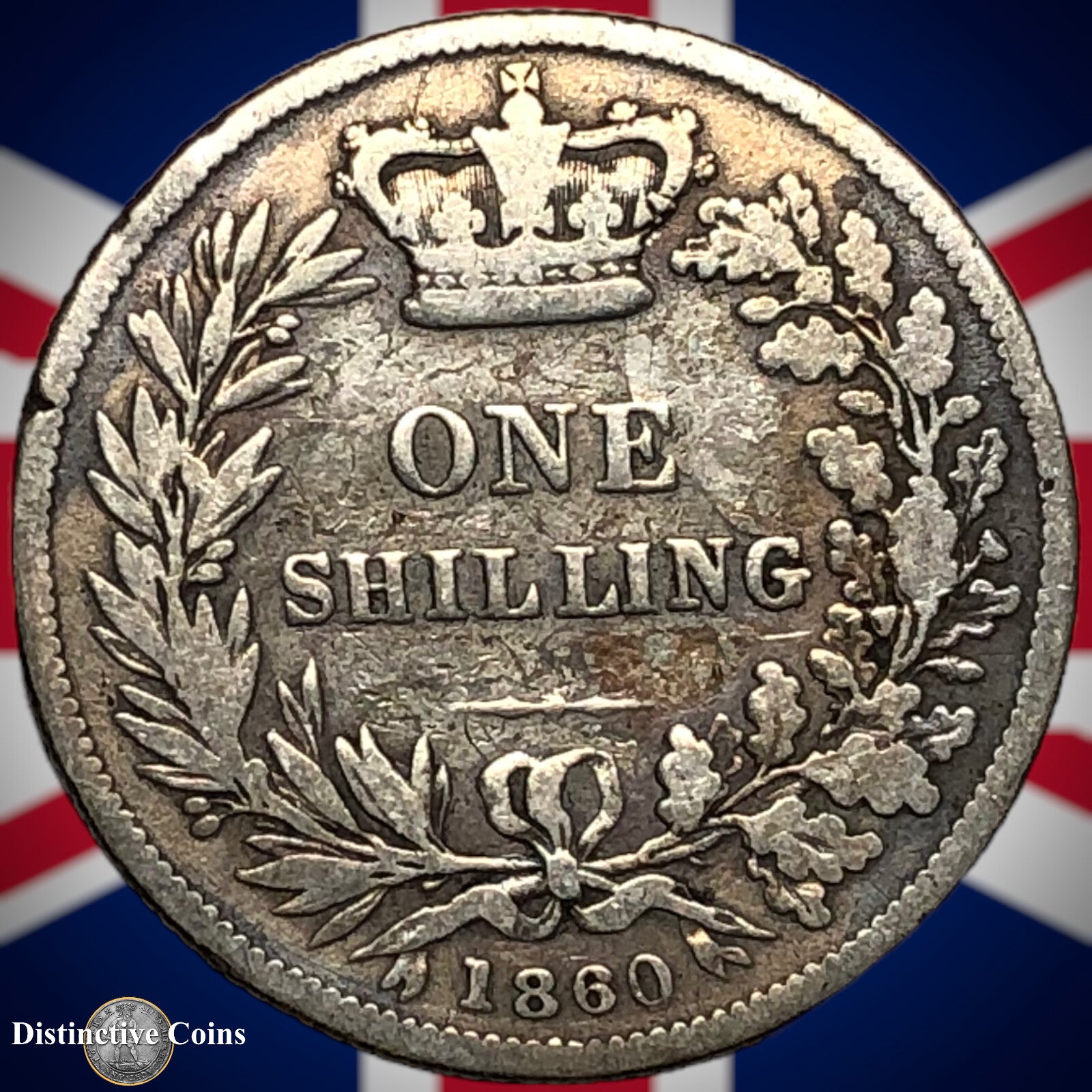 Great Britain 1860 British One Shilling GB0253
