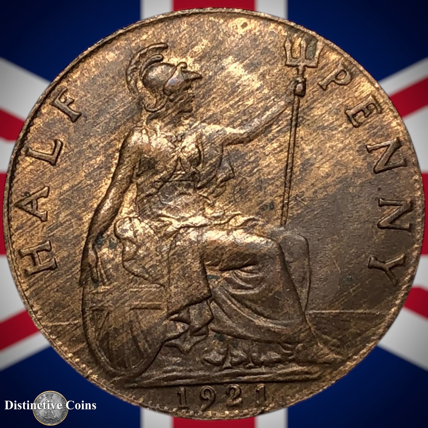 Great Britain 1921 Half Penny 1/2d GB5889