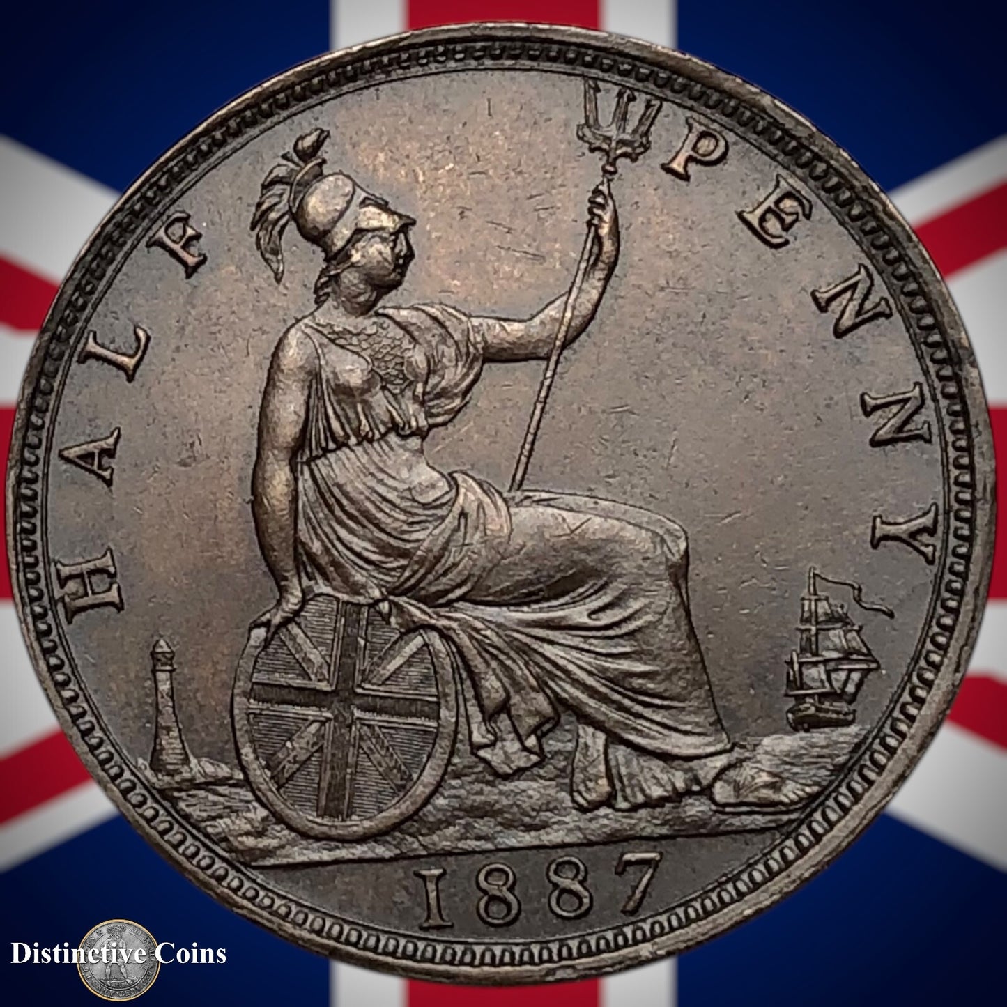 Great Britain 1887 Half Penny 1/2d GB5624