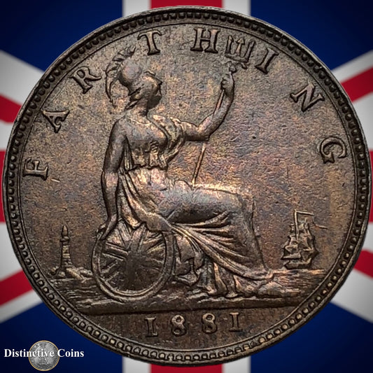 Great Britain 1881 Farthing 1/4d GB3871