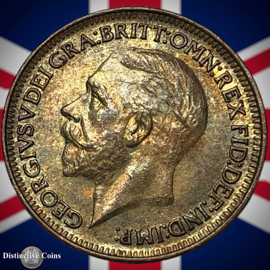 Great Britain 1928 Farthing 1/4d GB4858