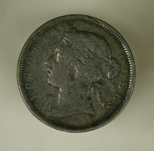 Straits Settlements 1/2 Cent 1872-H  Fine  Victoria   A890