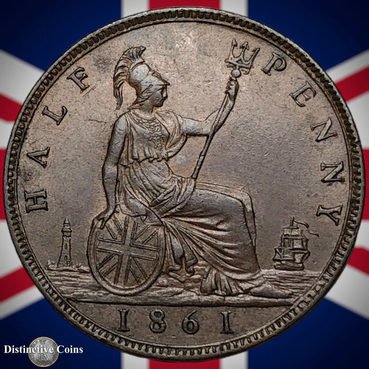 Great Britain 1861 Half Penny 1/2d GB5400